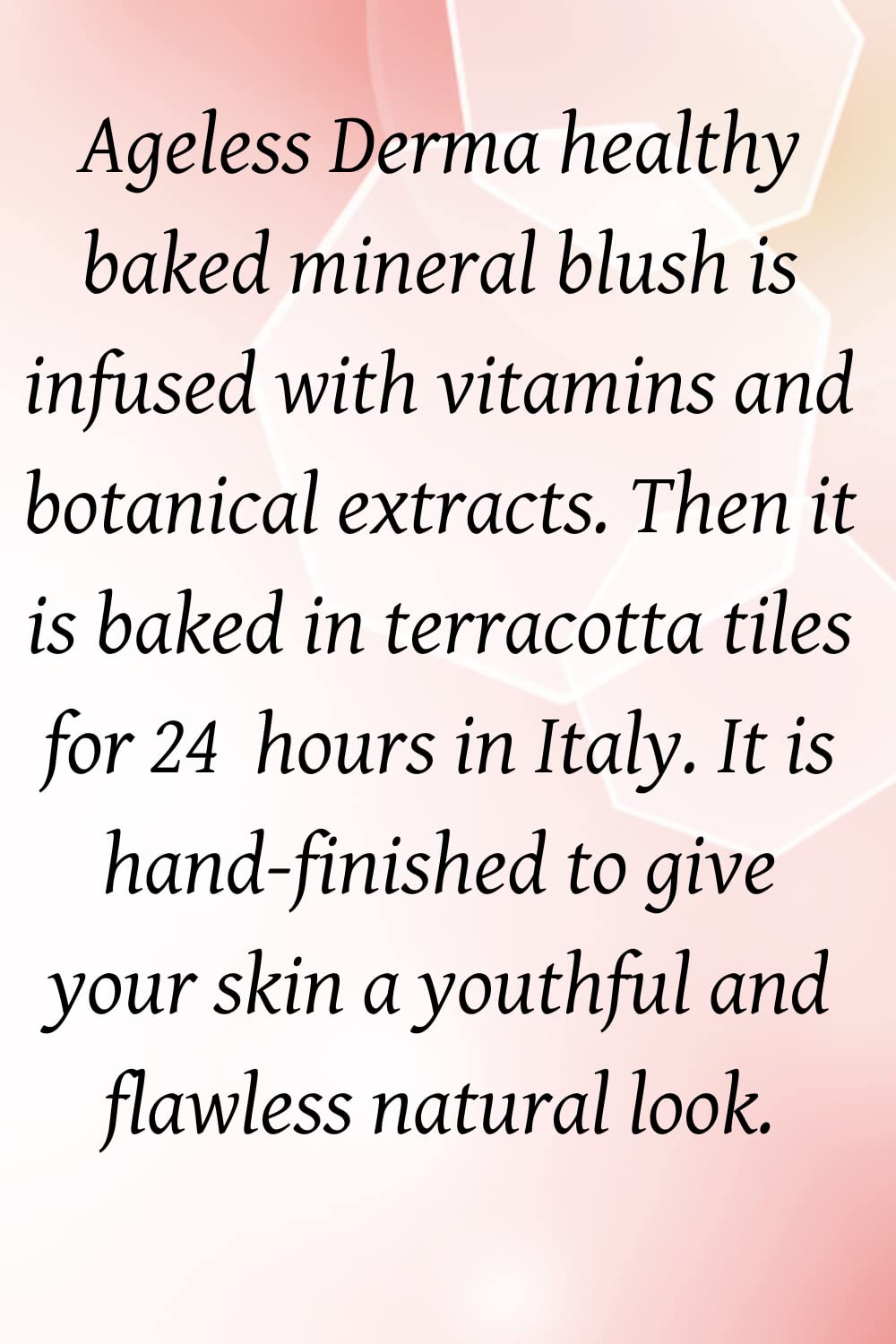 Ageless Derma Baked Mineral Makeup Healthy Blush (Peach Frost). Highlighter Makeup