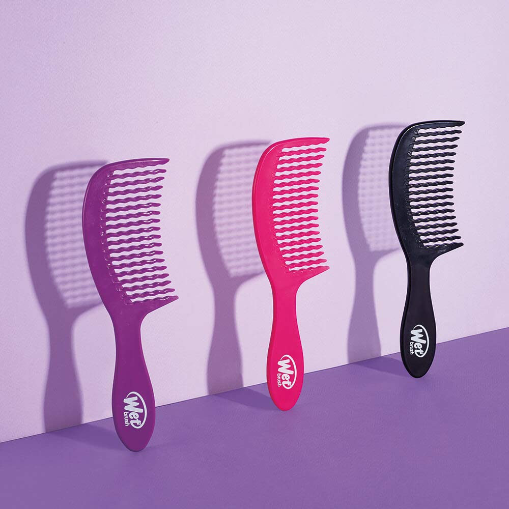 Wet Brush Detangling Comb, Purple - Wide Tooth Hair Detangler with WaveTooth Design that Gently and Glides Through Tangles - Brush Throough Beauty and Personal Care Wet Brush
