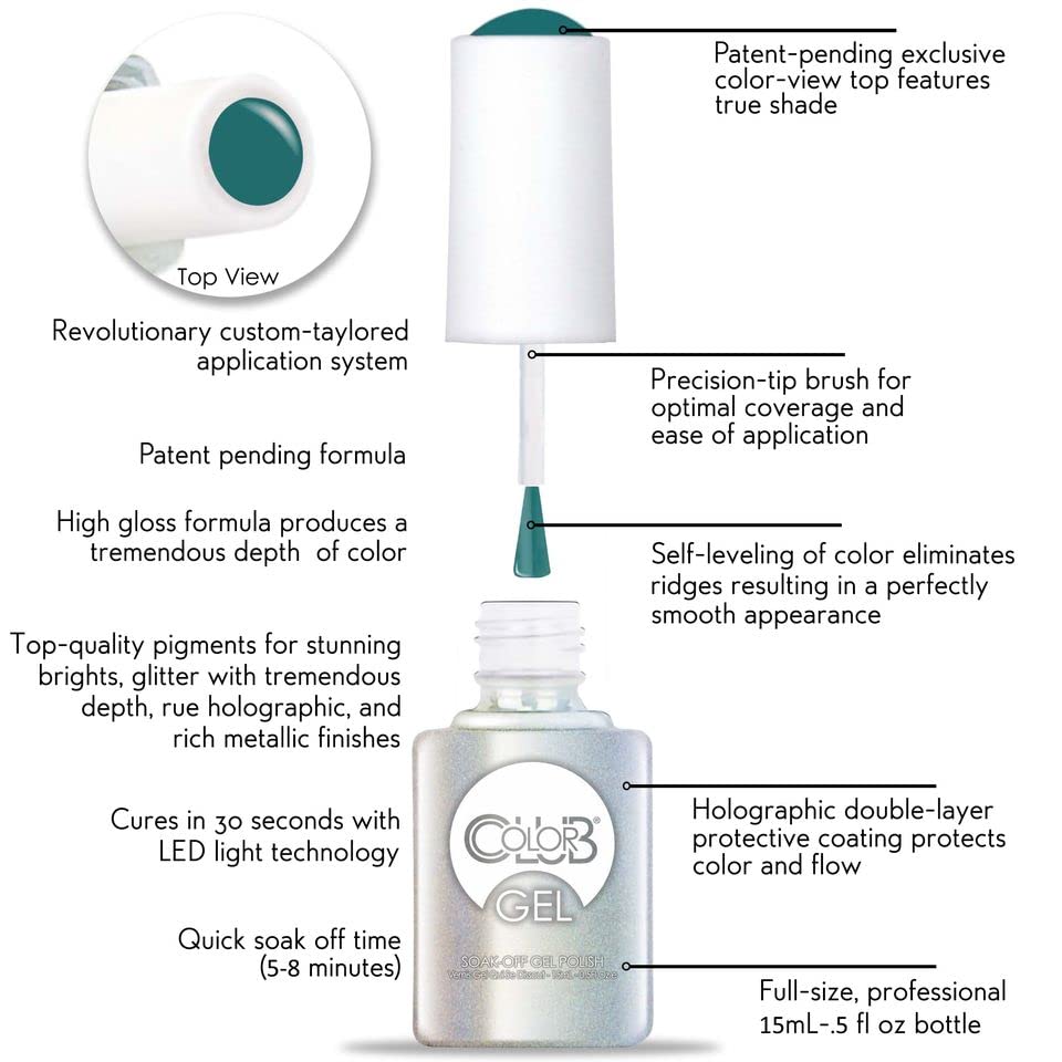 Color Club Martian, Martian, Martian! Color Club Gel +lacquer Duo Includes 1 Each Of 05gel1121 and 05a1121, 0.5 fluid_ounces Beauty & Personal Care Color Club