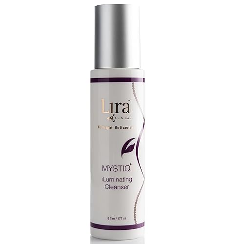 Lira Clinical MYSTIQ iLuminating Cleanser - Moisturizing Face Wash with Vitamin C, Orange Plant Stem Cells, and Plant Extracts - Gentle Facial
