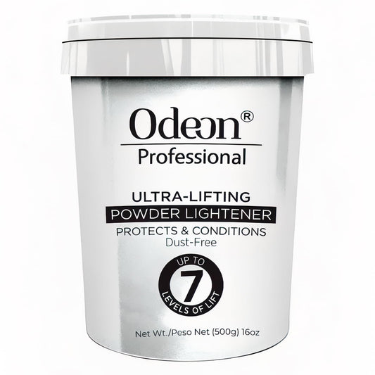 Odeon Professional Ultra-Lifting Hair Lightener Powder 16oz - Dust-Free Formula, Lifts Up to 7 Levels - Versatile Bleach for Balayage, Highlights