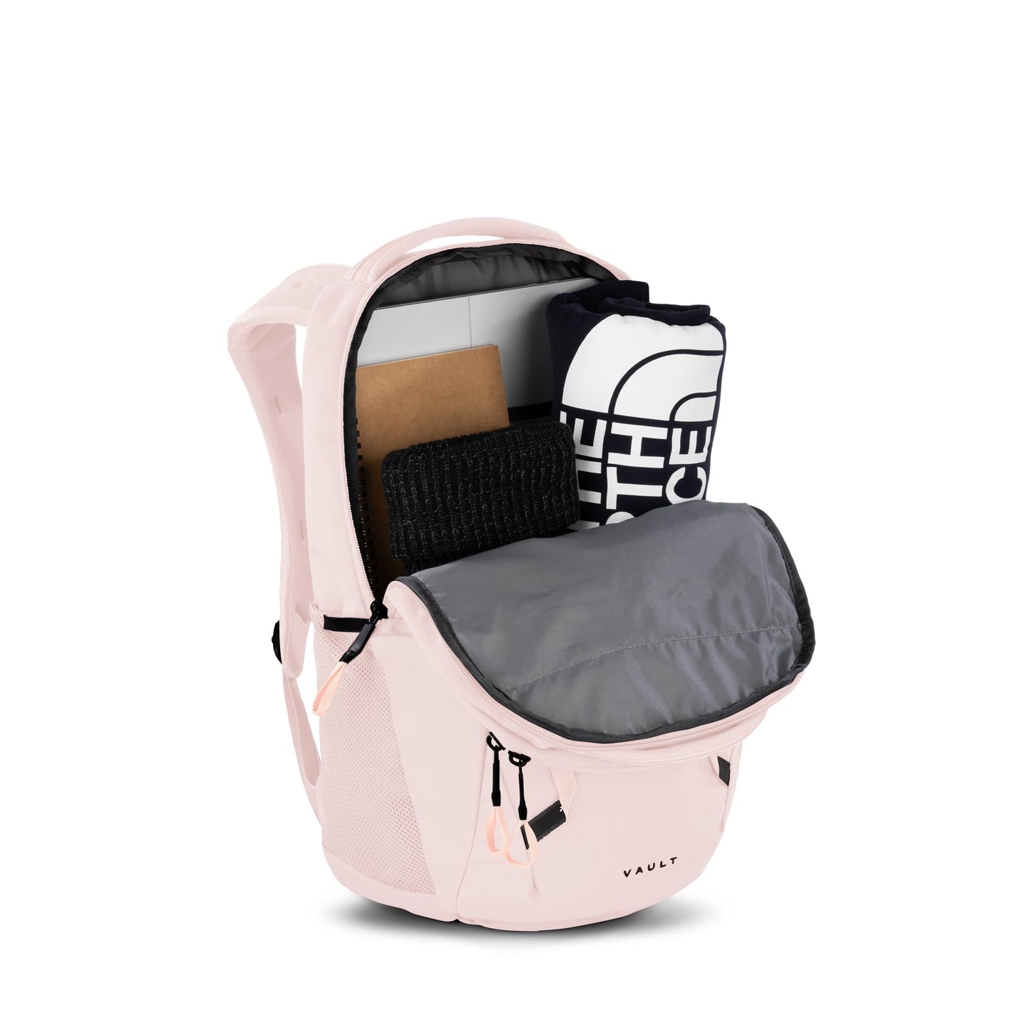 The North Face Women's Vault Everyday Laptop Backpack - Commuter Travel Bag, Water-Repellent, Spacious Main Compartment, Pink Salt, One Size