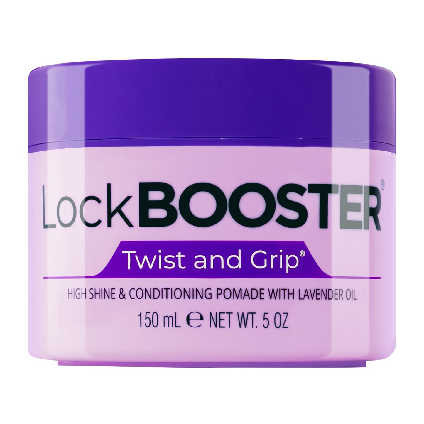 Style Factor Lock BOOSTER Twist & Grip Braid Gel (5 Oz.) with Lavender Oil - Strong Hold, Flake-Free, Frizz-Free Hair Braiding Gel for Defined