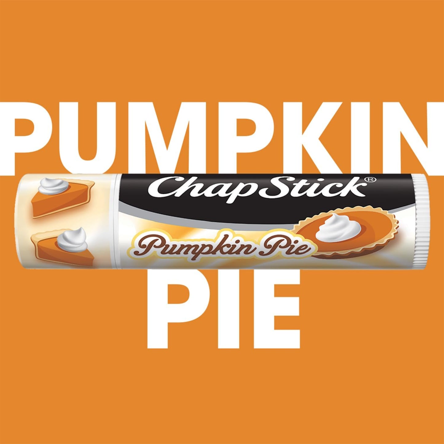 ChapStick Lip Balm, Pumpkin Pie - Sweet, Creamy & Spicy Moisturizer for Dry Lips, 0.15 Oz