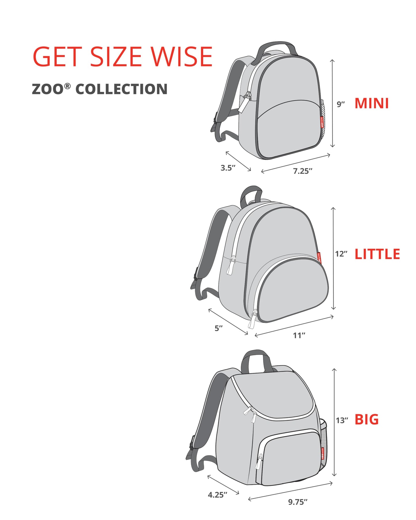 Skip Hop Little Kid's Backpack, 12 inches, 3 years+, Zoo Octopus