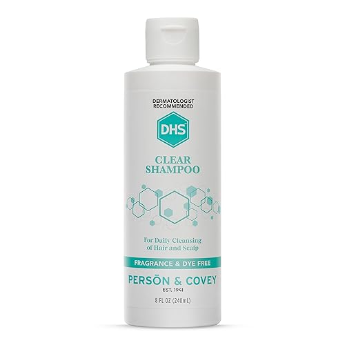 DHS Clear Shampoo - Women’s and Men’s Shampoo for Sensitive Skin/Unscented, Cleans Hair and Treats Dry Scalp/Irritant-free, Paraben-free