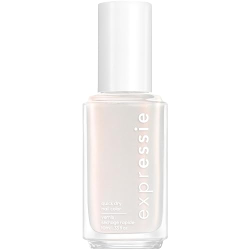 essie Expressie Nail Polish, Quick Dry White Nail Polish, Vegan, Pass The Fit Check, 0.33 Fl Oz Beauty & Personal Care essie