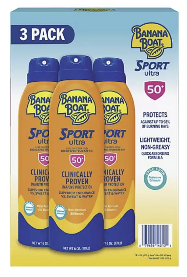 Banana Boat Sport Ultra Sunscreen 50+ SPF (3 pk.)