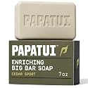 PAPATUI by Dwayne Johnson Enriching Bar Soap for Men | Hydrating Daily Cleanser | Moisturizes with Mango Butter and Avocado Oil | Cedar Sport | 7oz