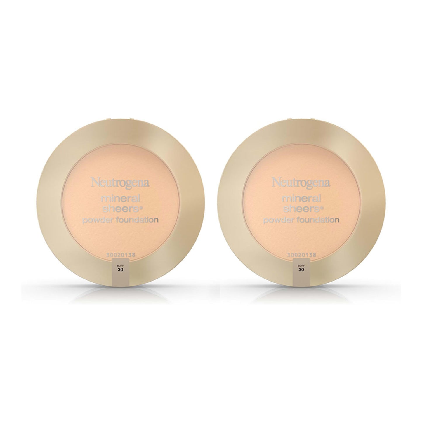 Neutrogena Mineral Sheers Compact Powder Foundation, Lightweight & Oil-Free Mineral Foundation, Fragrance-Free, Buff 30,.34 oz