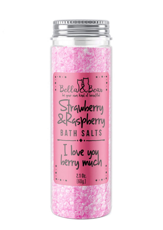 Bella & Bear Strawberry & Raspberry Bath Salts Beauty and Personal Care Bella and Bear