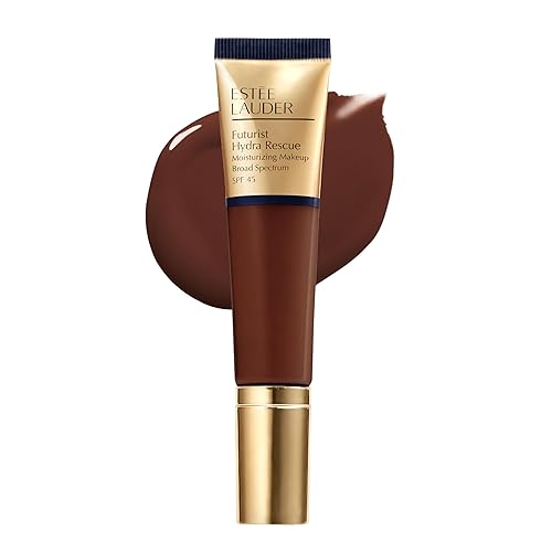 Estée Lauder Futurist Hydra Rescue Moisturizing Foundation Makeup SPF 45 for a 12-Hour Glow, 1.2 Fl Oz, 8C2 Intense Java