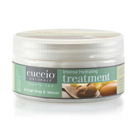 Cuccio Intense Hydrating Treatment - 8 oz Shea & Vetiver Moisturizing Cream for Dry, Rough Skin - Deep Nourishment with Vitamins and Oils - Daily Use Beauty & Personal Care Cuccio