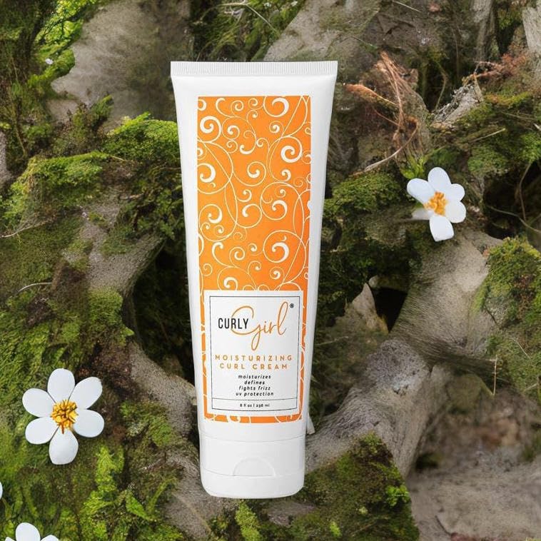 Curly Girl Moisturizing Curl Styling Cream, Curly Hair Care, Soft Curls for Women, Defining, Fights Frizz, UV Protection, 8 Fl. Oz. Our Best Curl