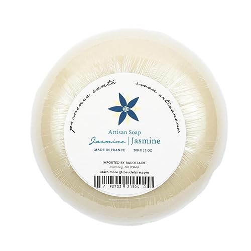 Provence Sante Luxury French Bath Bar - Moisturizing Shea Butter - Triple-milled Jasmine Fragrance, 7 oz Made in France