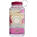 Nalgene Sustain 32 oz. Wide Mouth Water Bottle - Clear Stained Glass Sunset