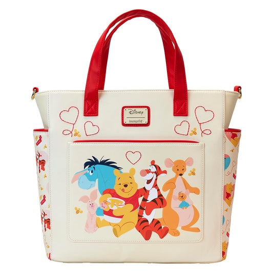 Loungefly Disney Winnie The Pooh Love Convertible Backpack and Tote Bag
