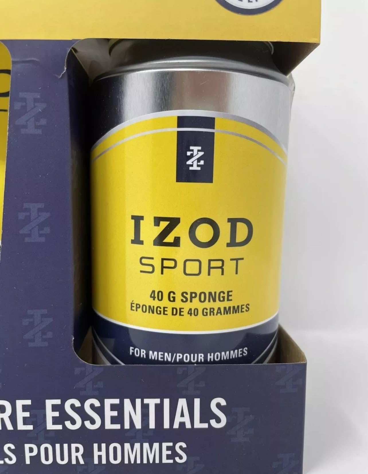 IZOD Sport 3 Pack Body Care, Toe & Nail Clippers, Body Wash and 40g Sponge, Blue & Yellow
