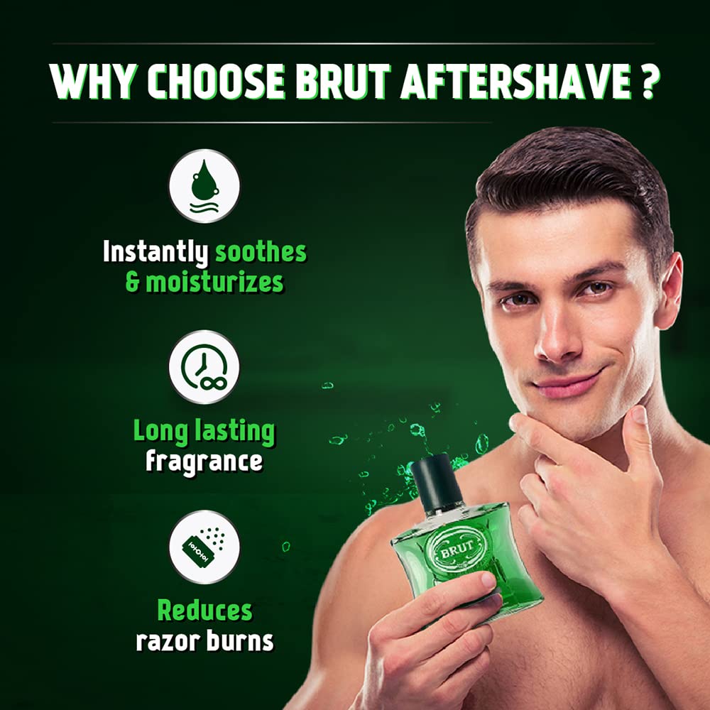 Brut Original by Faberge for Men 3.3 oz After Shave Pour