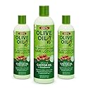 ORS Olive Oil Incredibly Rich Moisturizing Hair Lotion with Castor Oil 8.5 Ounces (Pack of 3)
