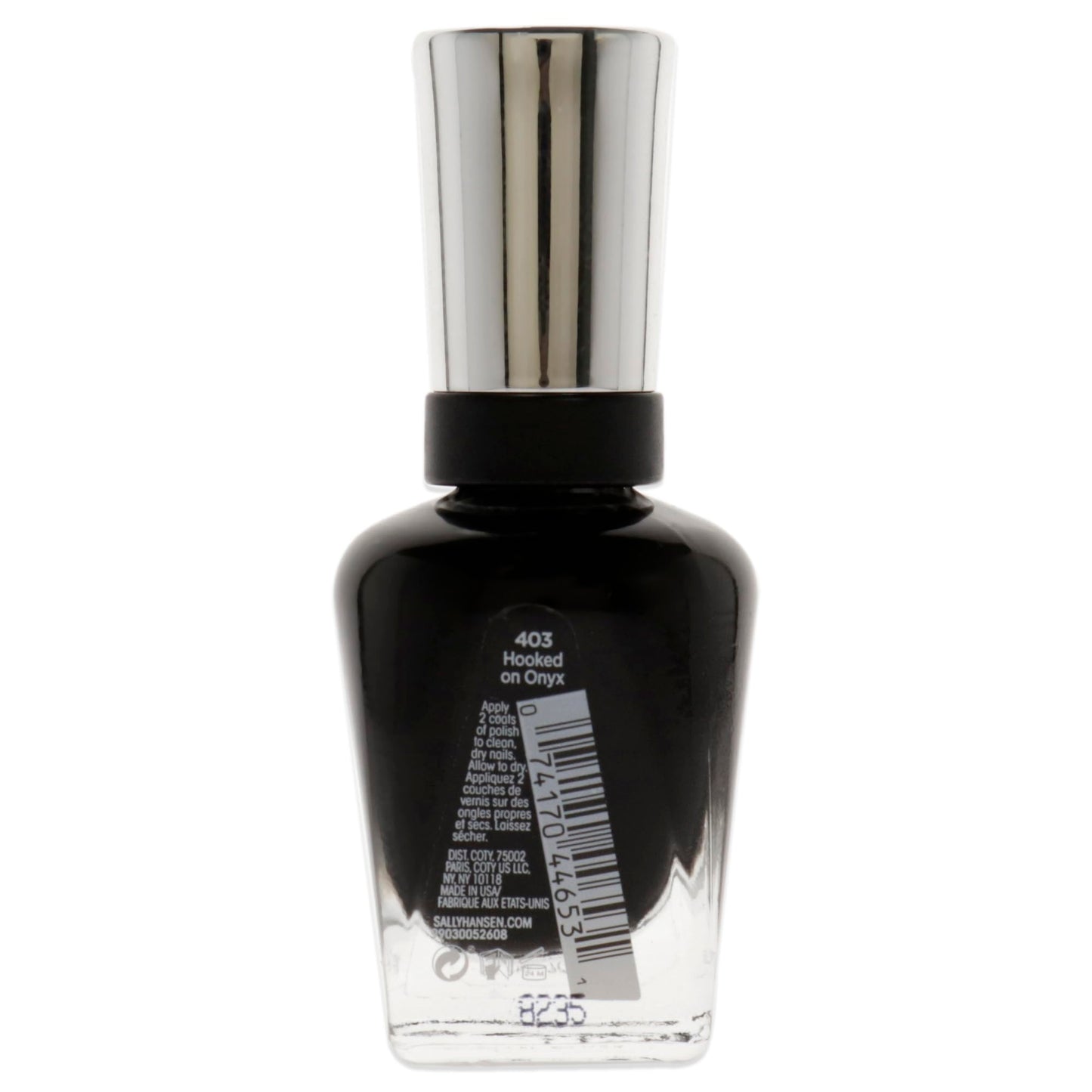 Sally Hansen Complete Salon Manicure Nail Polish | Multi-Benefit Nail Color | Strengthening Keratin Formula | 403 Hooked On Onyx