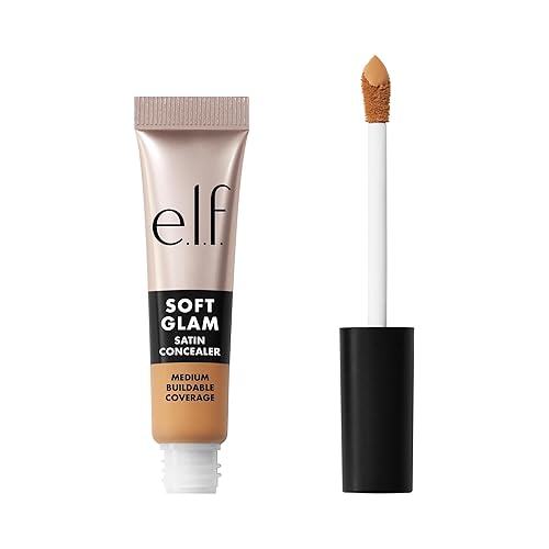 e.l.f. Soft Glam Satin Concealer, Medium Coverage For Blemishes & Under-Eye, Crease-Resistant, Long Lasting, Vegan & Cruelty-Free, 30 Medium Warm