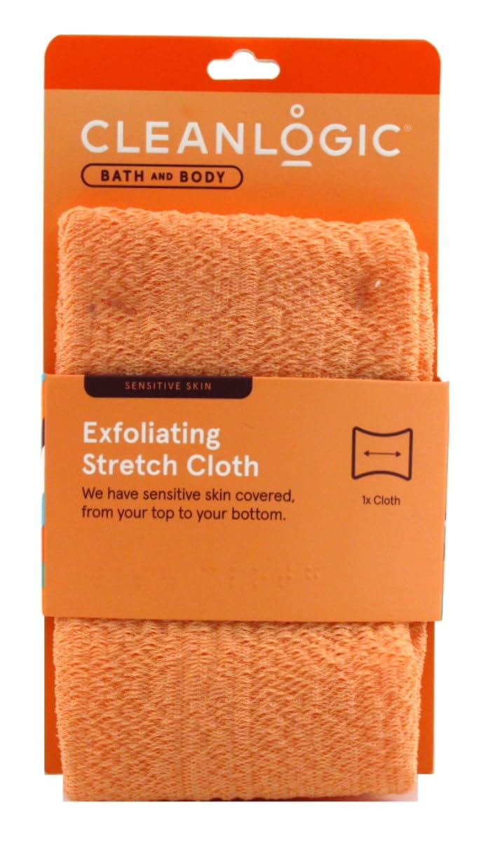 Clean Logic Bath & Body Exfoliating Stretch Cloth Sensitive Skin Beauty and Personal Care Cleanlogic