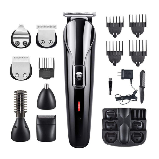 P9IDEDFH Professional Men Electric Hair Clipper 6 in 1 Multifunctional Hair Cutter Machine Rechargeable Hair Trimmer for Beard Nose Ears Beauty and Personal Care P9IDEDFH