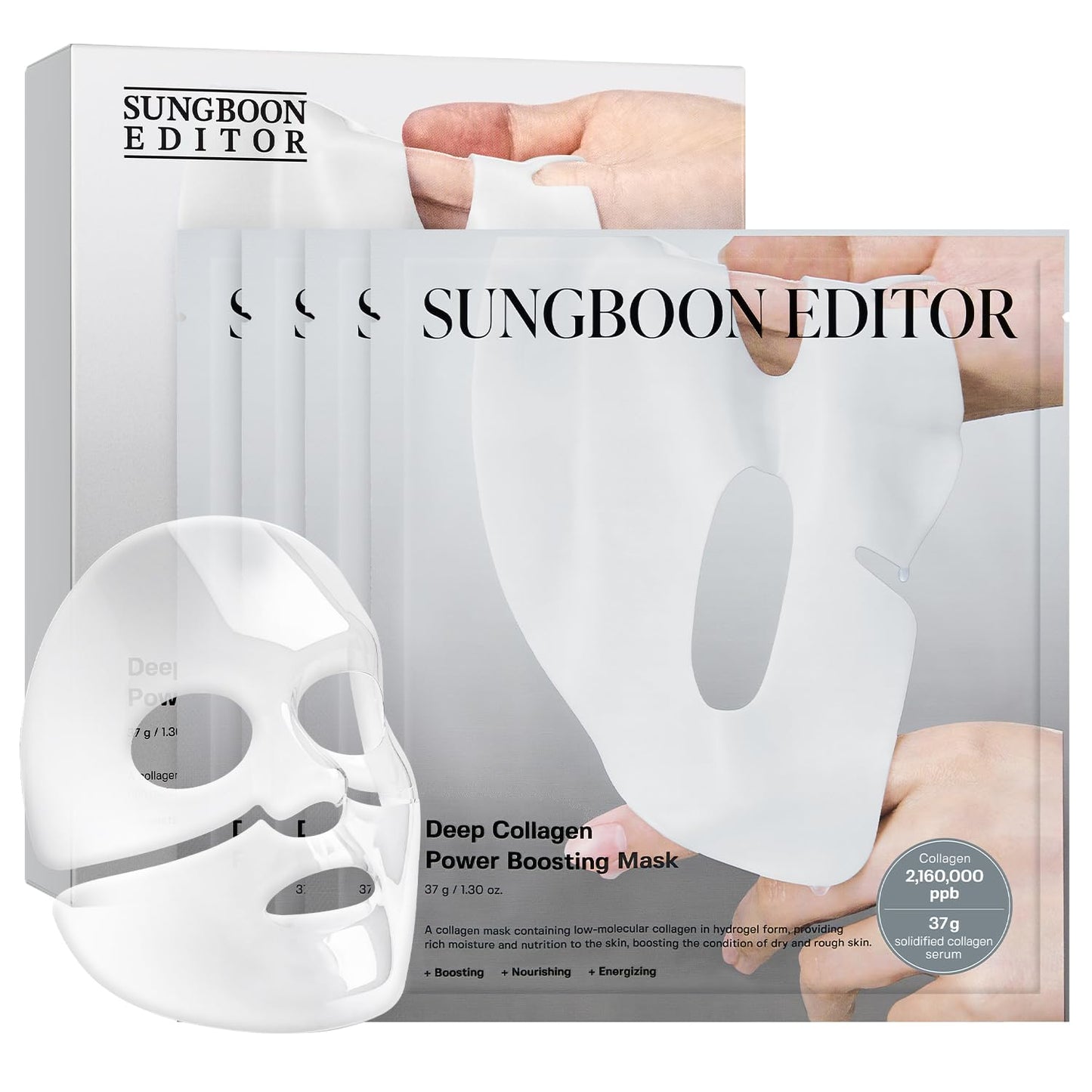 SUNGBOON EDITOR Deep Collagen Overnight Mask Hydrating Mask for Glass Skin, Wrinkle Care, Firming & Pore Refining 2,160,000PPB Collagen + 9 Peptides Beauty and Personal Care SUNGBOON EDITOR