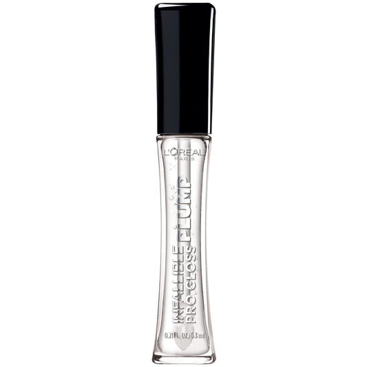 L'Oreal Paris Infallible Pro Gloss Plump Lip Gloss with Hyaluronic Acid, Long Lasting Plumping Shine, Lips Look Instantly Fuller and More Plump