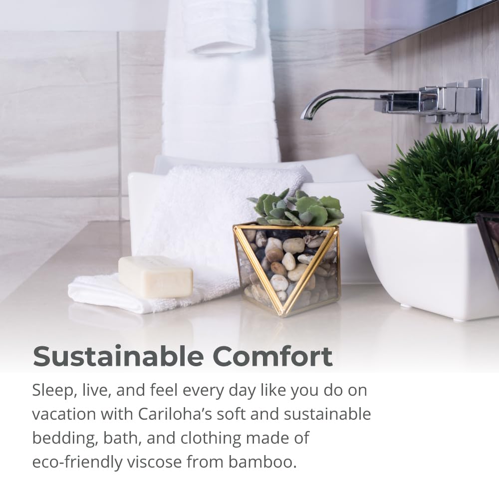 Cariloha Bath Sheet | Ocean Mist | 40"x72" | Turkish Cotton & Viscose Material Blend | Extra Smooth, Odor Resistant and Highly Absorbent