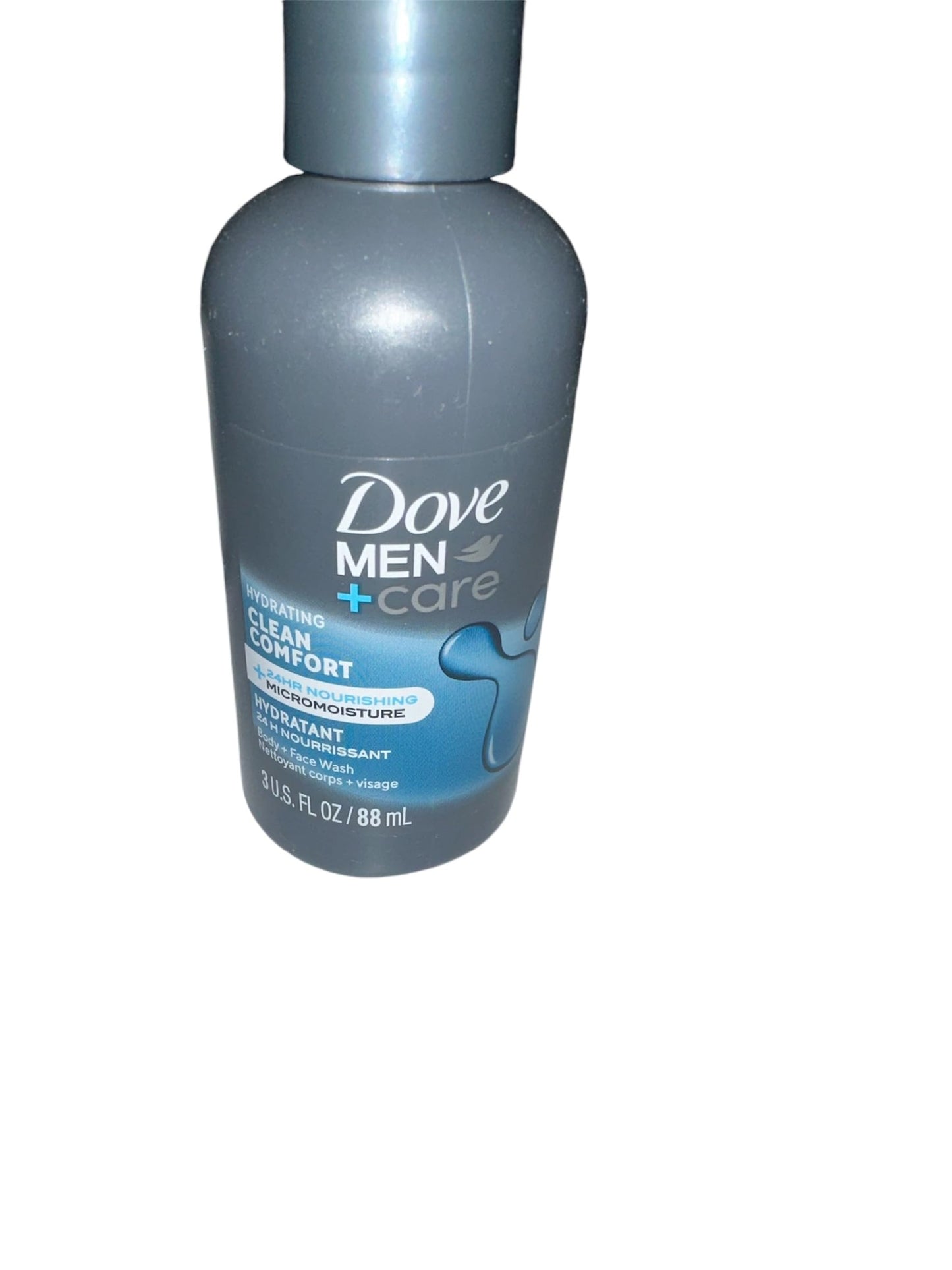 DOVE MEN +CARE Hydrating Clean Comfort Body and Face Wash with 24-Hour Nourishing Micromoisture Technology Body Wash for Men, 3 oz (3 pack)