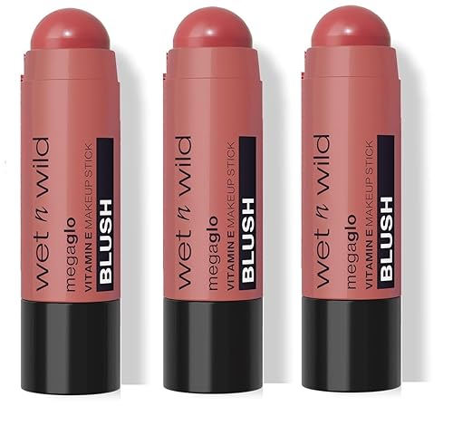 wet n wild MegaGlo Makeup Stick, Buildable Color, Versatile Use, Cruelty-Free & Vegan - Floral Majority (3 Pack)