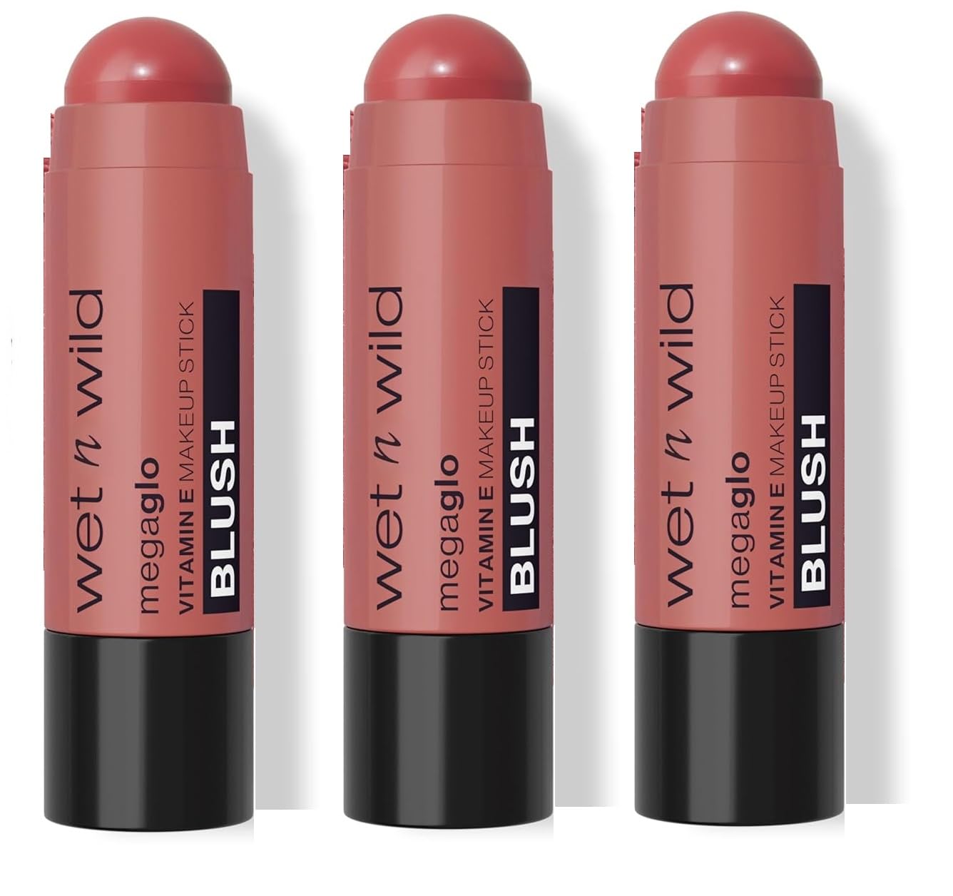 wet n wild MegaGlo Makeup Stick, Buildable Color, Versatile Use, Cruelty-Free & Vegan - Floral Majority (3 Pack)