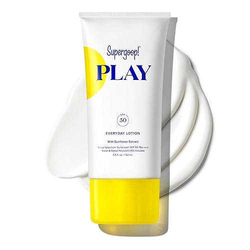 Supergoop! PLAY Everyday Lotion SPF 50 - Broad Spectrum Body & Face Sunscreen - Great for Active Days - Fast Absorbing, Water & Sweat Resistant - 5.5