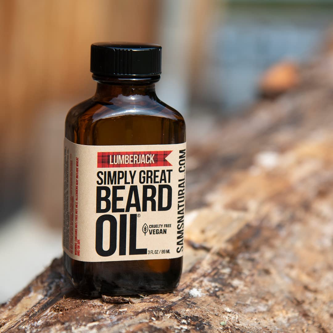 SIMPLY GREAT BEARD OIL Beard Oil Lumberjack, 2.9 OZ Beauty and Personal Care Simply Great Beard Oil