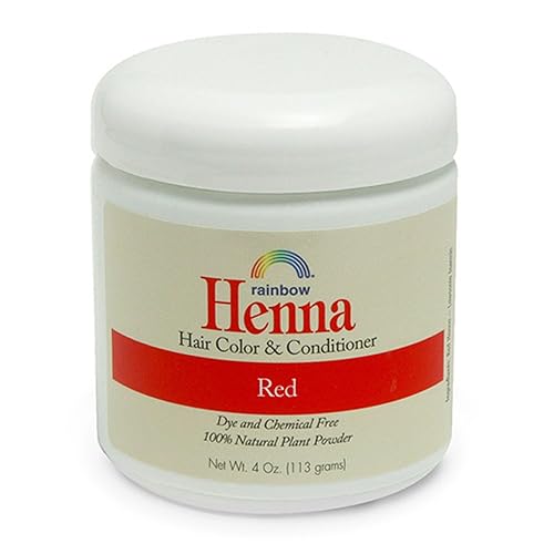 Rainbow Research Henna Hair Color And Conditioner, Red - 4 Oz (4 pack)