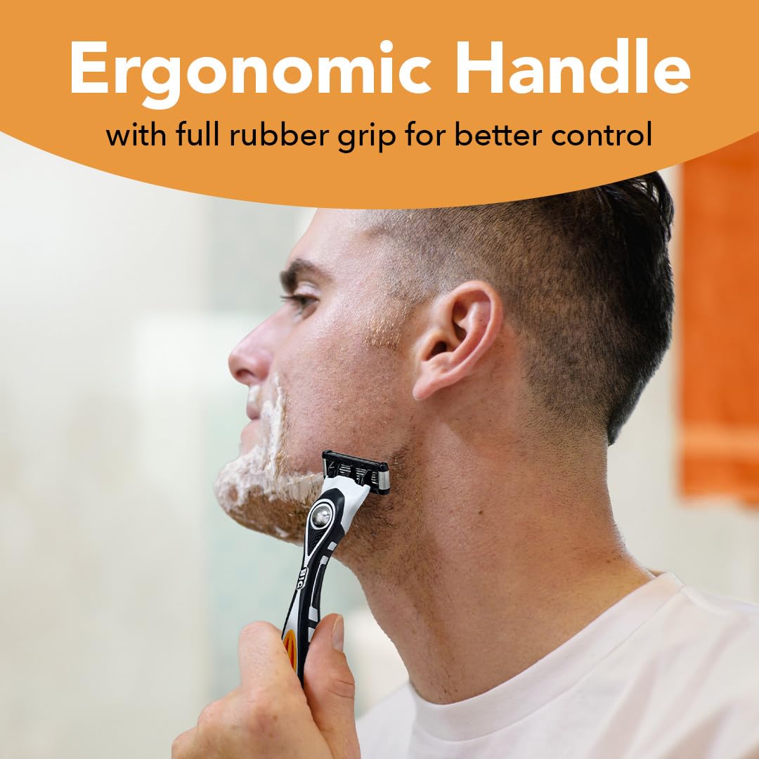 BIC Flex 5 Refillable Razors for Men, Long-Lasting 5 Blade Razors Refills for a Smooth and Comfortable Shave, 12 Razor Cartridges Beauty and Personal Care BIC