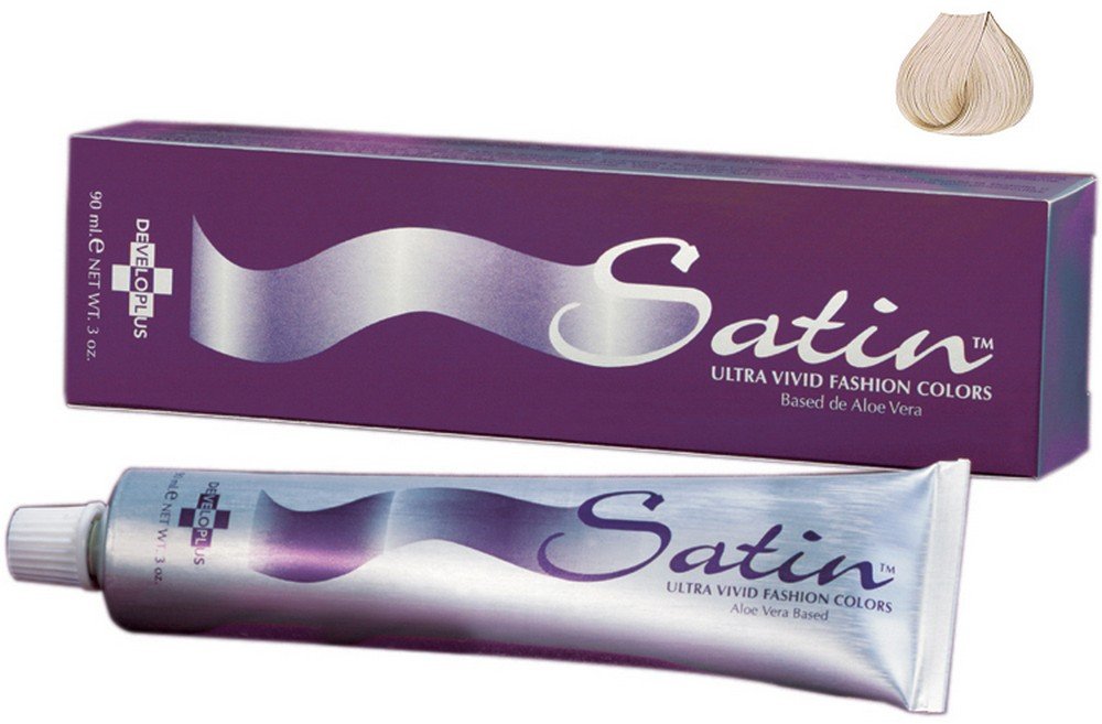 Satin Hair Color Ash Series | Very Light Ash Blonde 9A | Permanent Hair Dye | 3 Oz