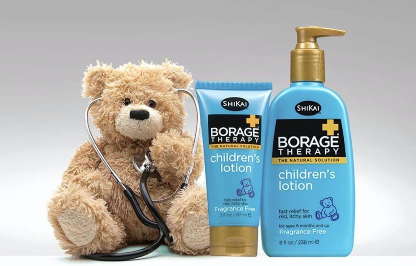 Shikai Borage Dry Skin Therapy Childrens Lotion - 8 Oz, 4 pack