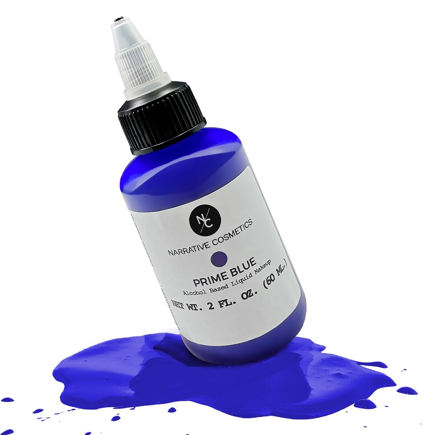 Narrative Cosmetics FX Alcohol Airbrush Paints - 2 fl oz, Skin Safe, Quick Dry, Waterproof, Sweatproof, Transferproof Liquid Makeup for Bodypainting