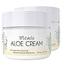 Deluvia Miracle Aloe Cream | Face & Body Moisturizer with Vitamin E & Organic Aloe Vera | Hydrating, Soothing for Dry Skin, Anti-Wrinkle, Acne Scars