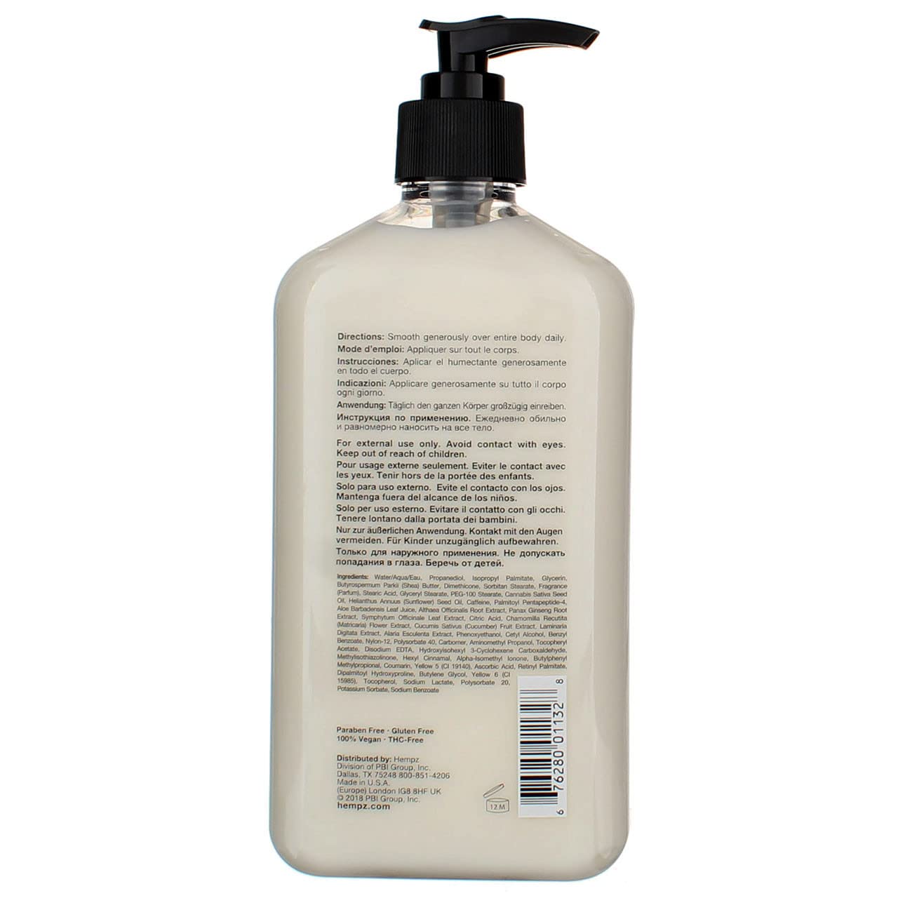 Hempz Body Moisturizer Age Defying 17 Ounce Pump (500ml) (Pack of 3)