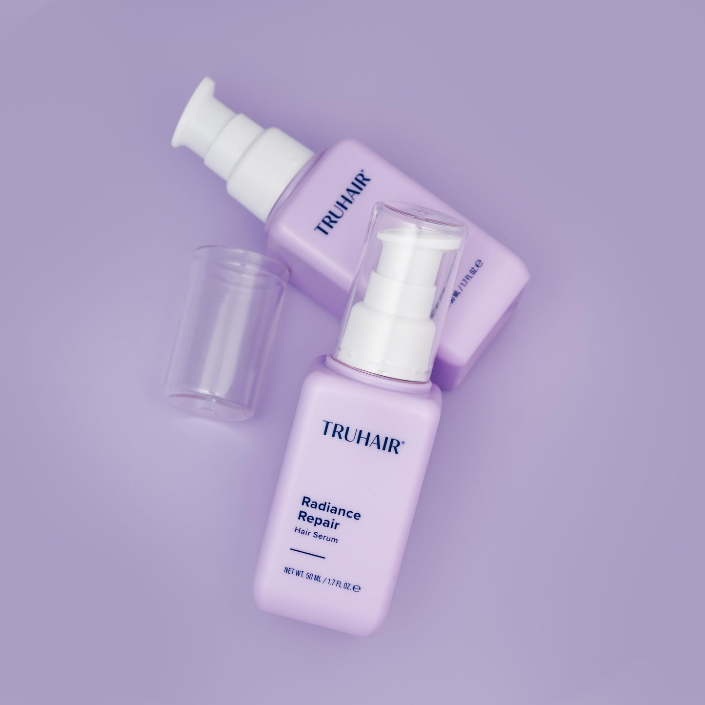 Truhair Radiance Repair Hair Serum - Keratin & Peptide Treatment with Argan, Camellia & Plant Oils - Smooth Frizz, Add Shine & Heat Protection