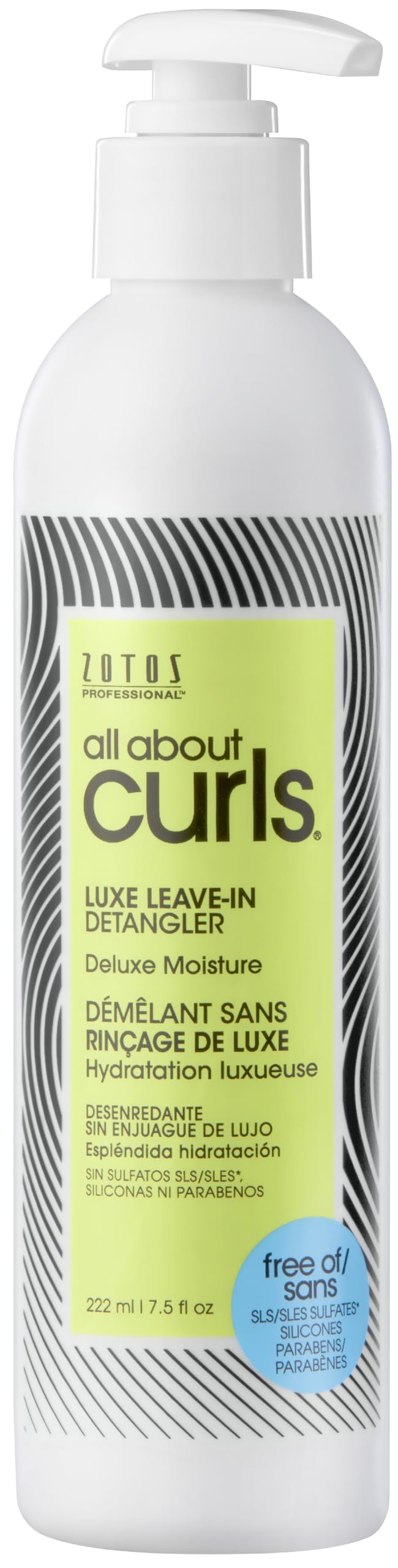 ALL ABOUT CURLS Luxe Leave-In Detangler | Deluxe Moisture | Detangle, Moisturize, De-Frizz | All Curly Hair Types | Vegan & Cruelty Free | Sulfate