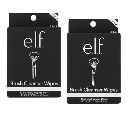 Pack of 2 e.l.f. Brush Cleanser Wipes, 85076