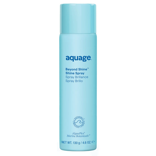 AQUAGE Beyond Shine, Fine-Mist Silkening and Glossing Spray, Creates Shine, Thermal-Pressing Product that Polishes, Silkens, and Smooths Curly