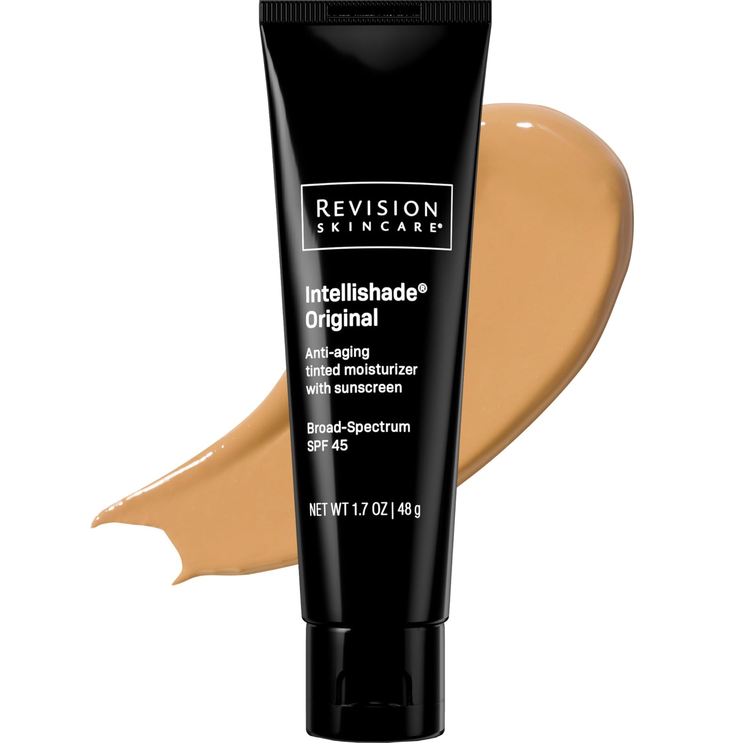 Revision Skincare Intellishade® Original SPF 45, Anti-Aging Tinted Sunscreen for Face, Daily Moisturizer with SPF, Anti-Wrinkle with Peptides