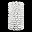 Hodooly 15 Pcs Spiral Hair Ties, No Crease Telephone Cord Plastic Hair Coils in White