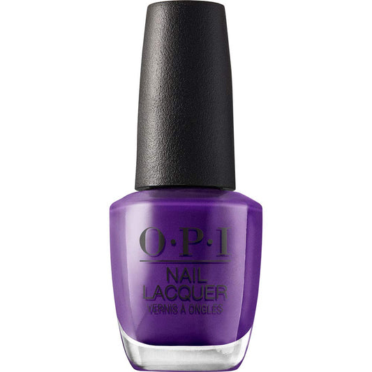 OPI Nail Lacquer Purple With a Purpose | Opaque Dark Purple Shimmer Chip Resistant Nail Polish | Vegan, Fast Drying, Streak Free